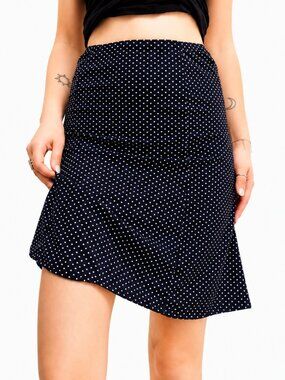 Black White Polka Dot Skirt